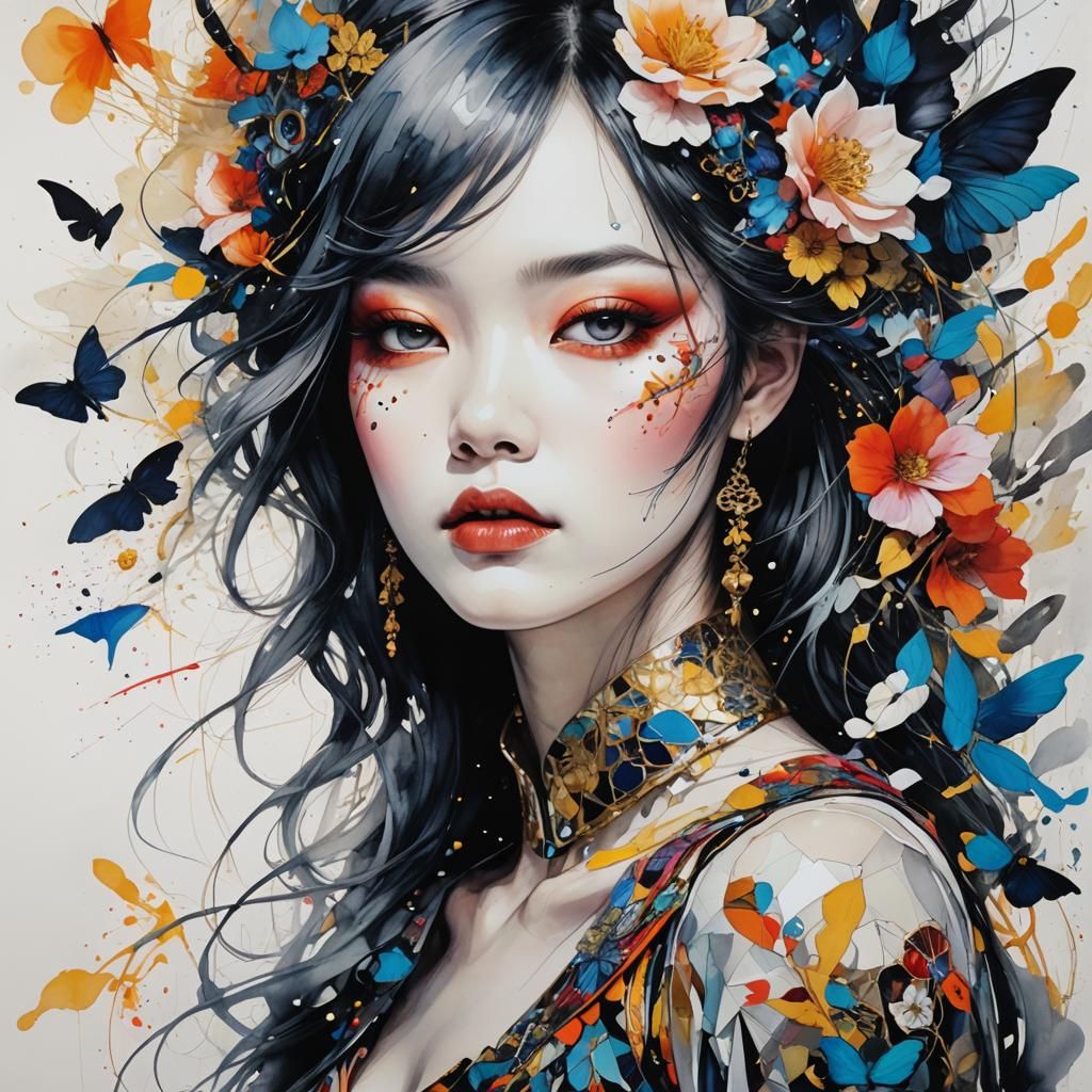 Detailed Gouache Style Painting