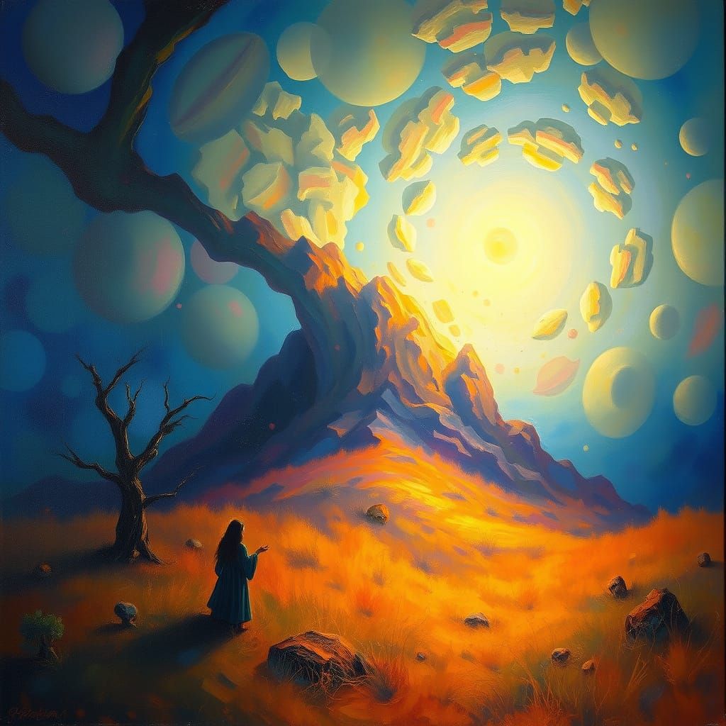 Dreamlike Allegory in Ethereal Light