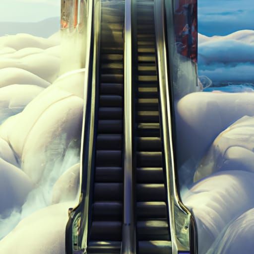 Escalator to the Clouds: Fantasy Concept Art
