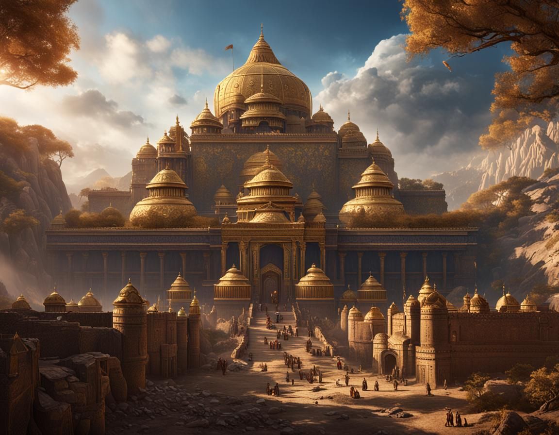 Gupta Empire: Detailed Matte Painting in 8K