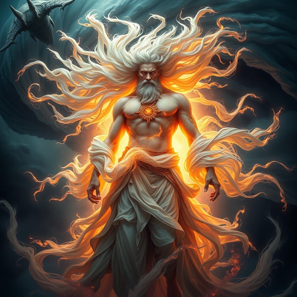 Ethereal Wind God Commands the Four Elements