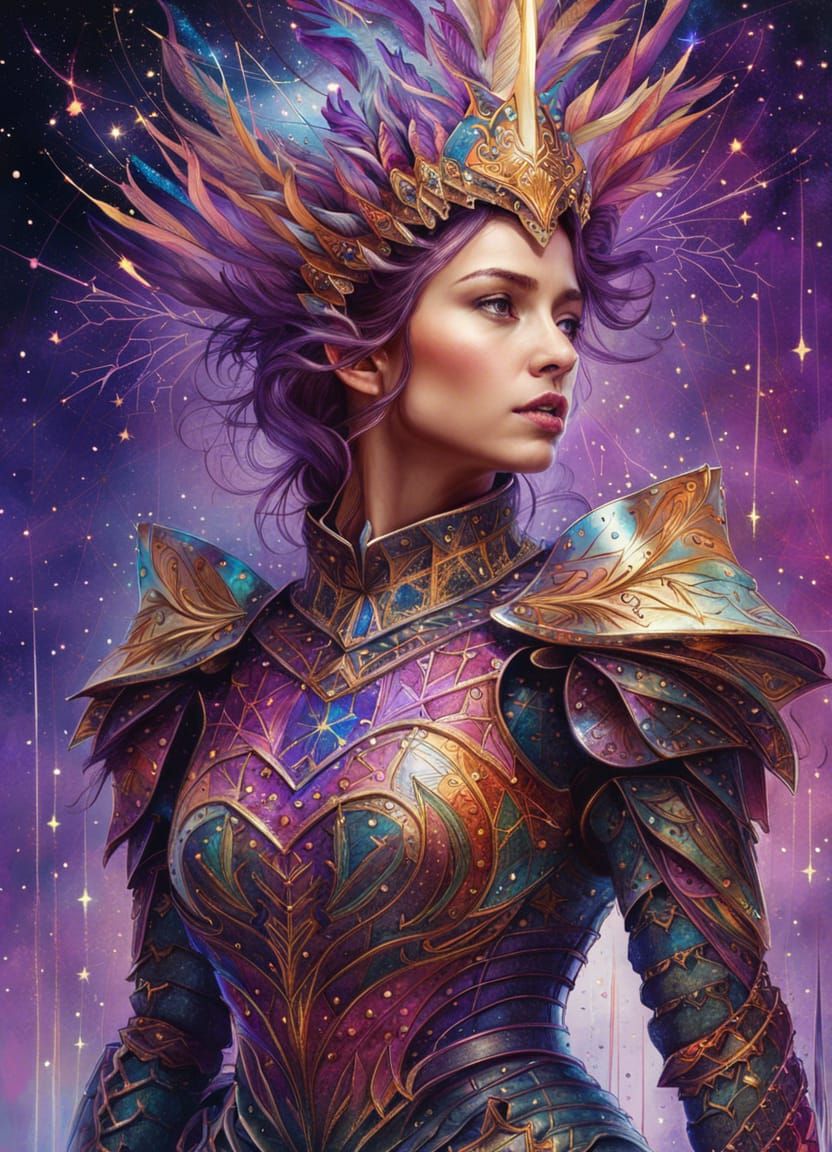 Galactic Knight Queen in Rainbow Armor
