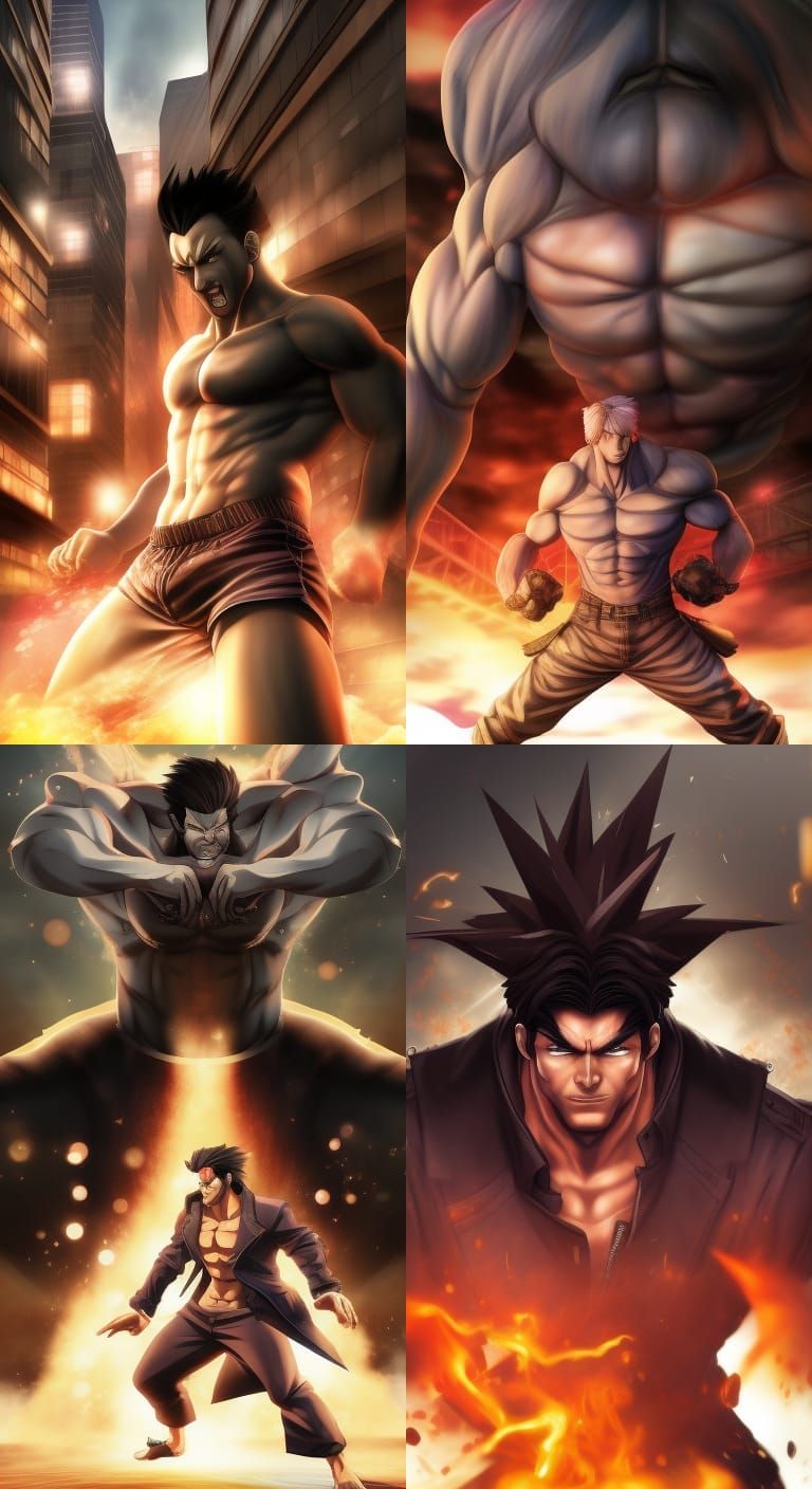 Anime Style Mob Boss Character Design