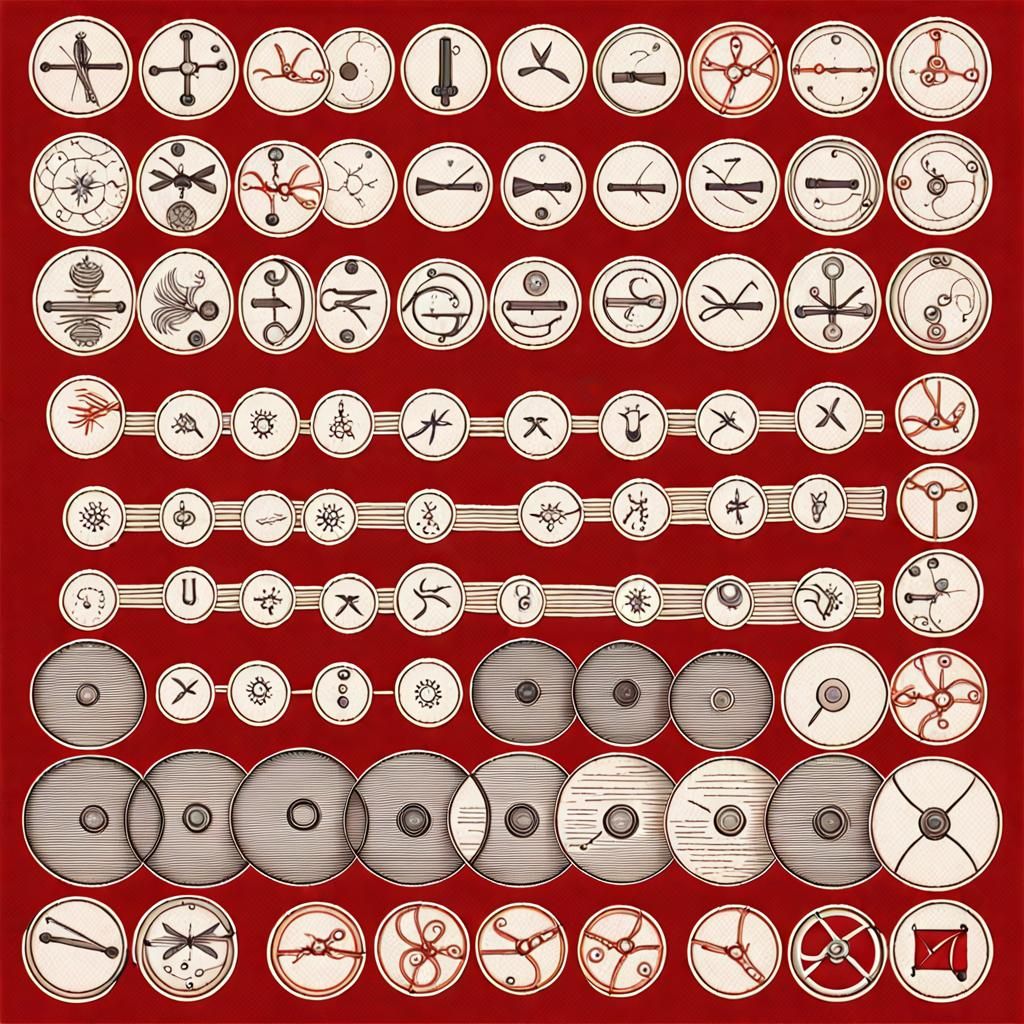 Abstract Number Sequence in AI Art