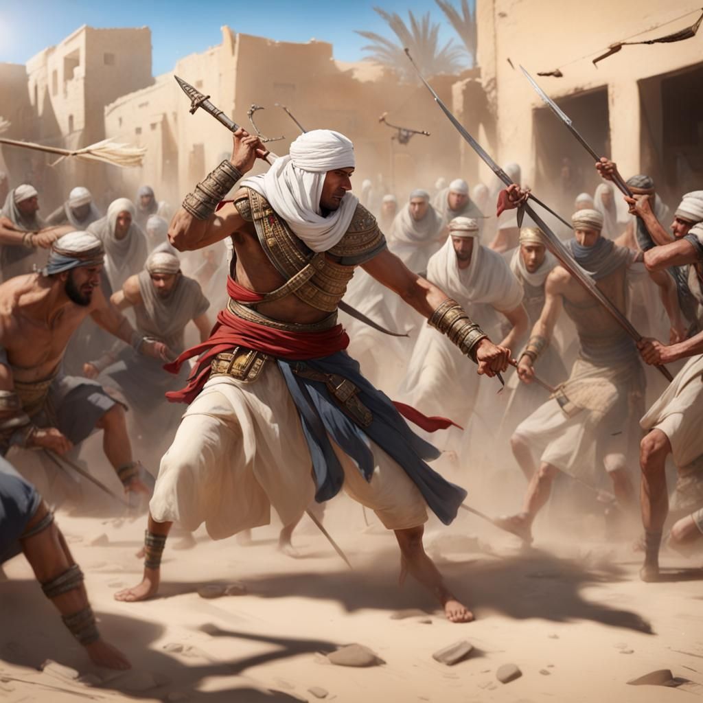 Bayek of Siwa Battles Romans in Chaotic Bazaar