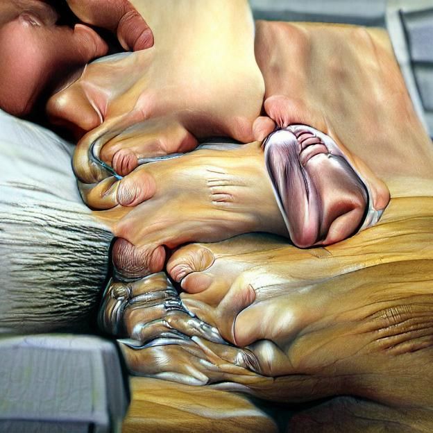 Hyperrealistic Foot Depiction