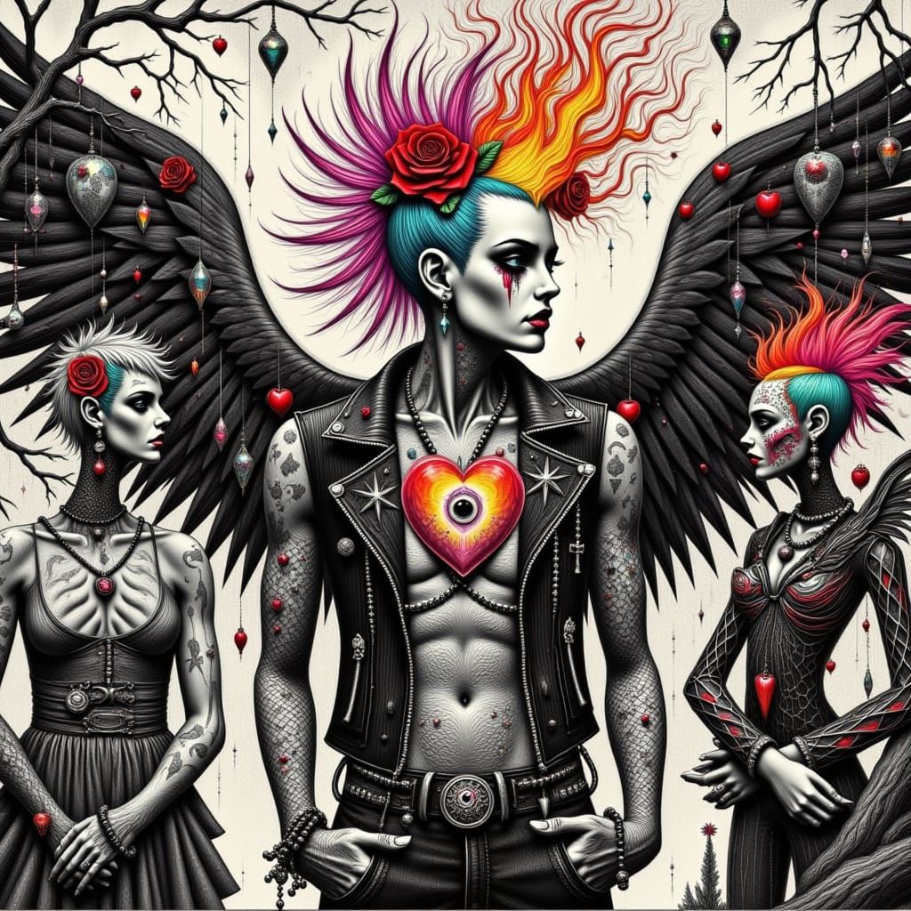 <lora:Punk Faith 1:1.0>  Punk Faith, Our Lady Of Social Awar...