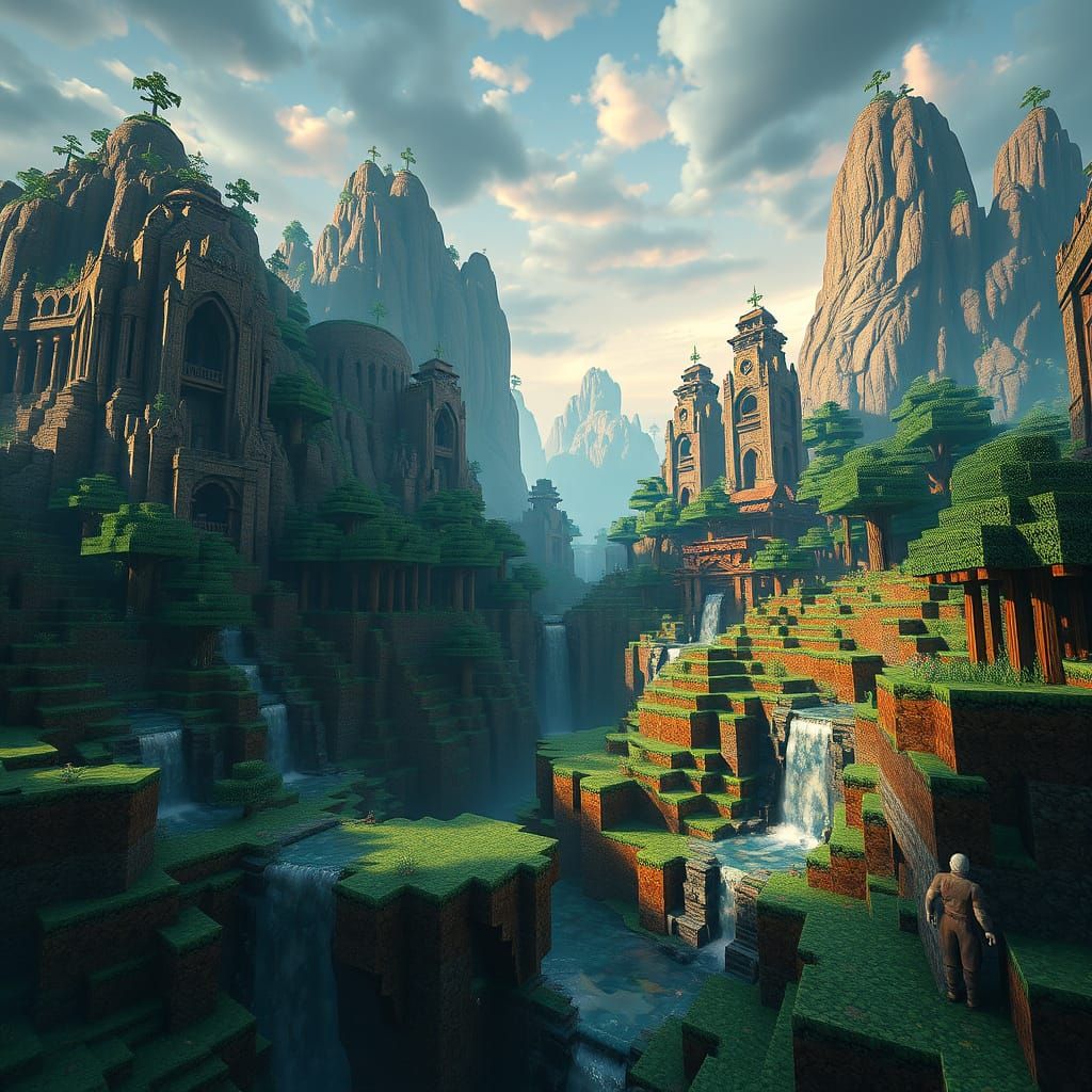 Epic Fantasy World in Vibrant Colors