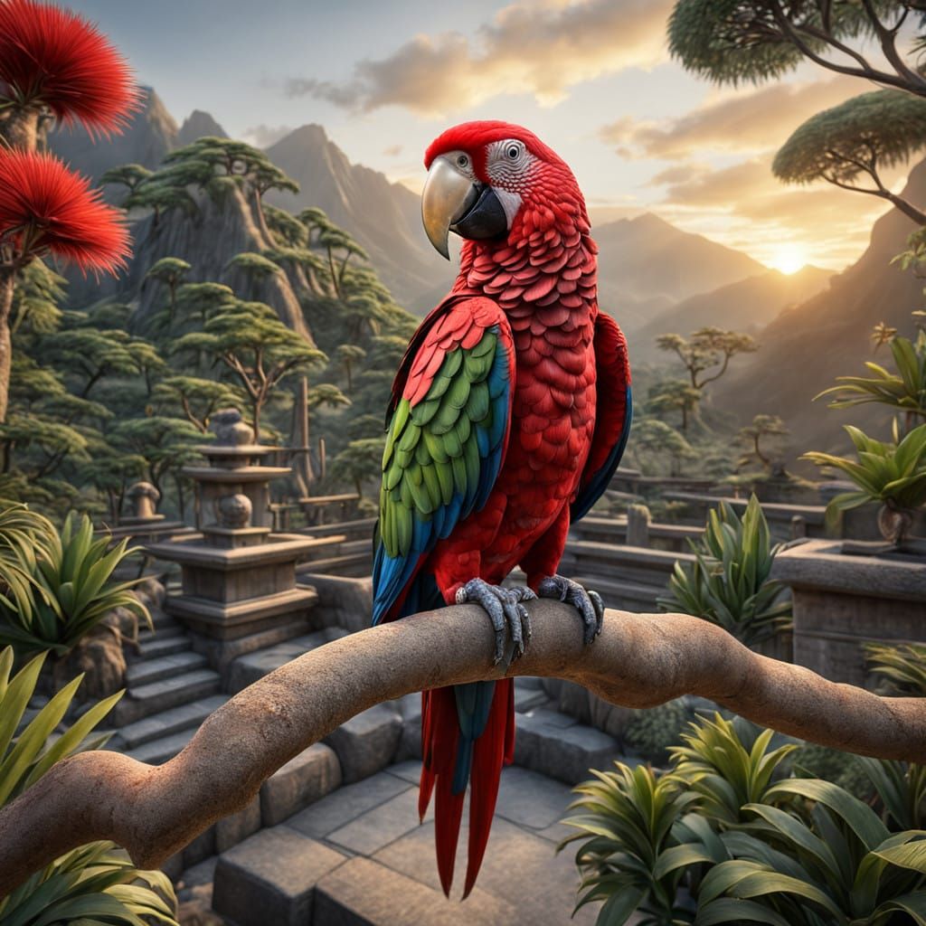 Amazonian Sunrise in Zen Garden