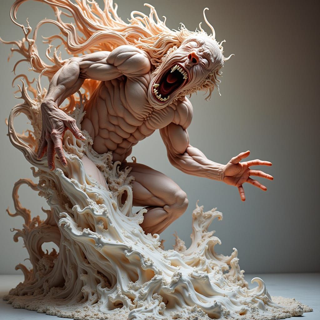 Expressive Sculpture of Imminent Glory