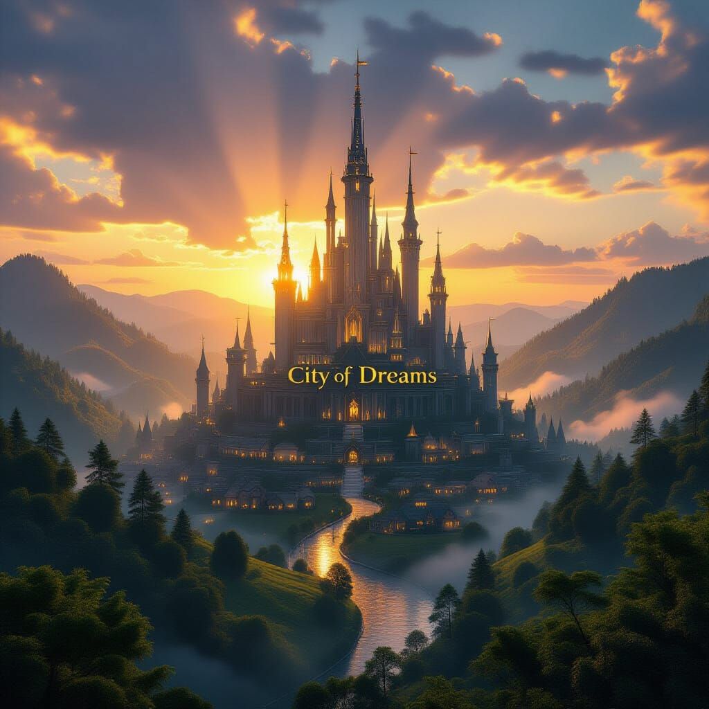 Colossal Rural Utopia City of Dreams in Ancient Forest