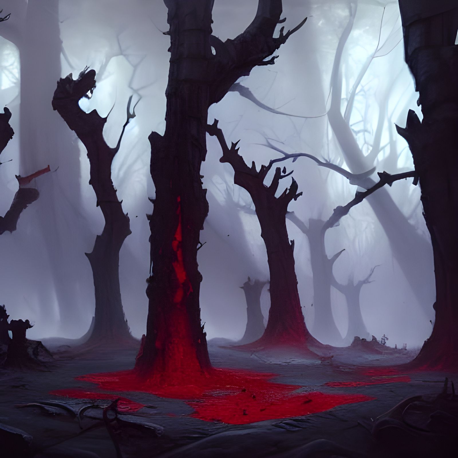 Gruesome Dismembered Corpses in Sea of Blood