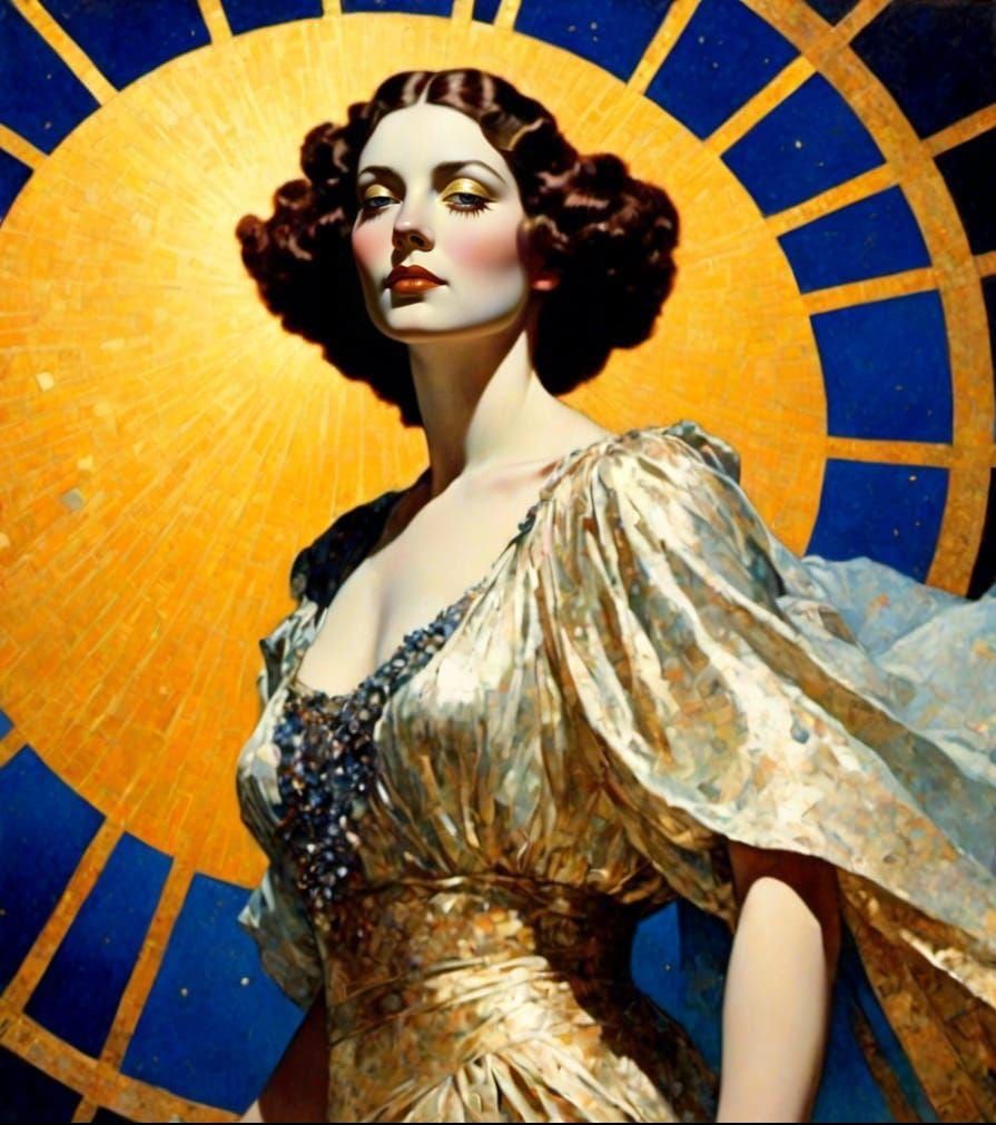 Olga Portrait in Golden Age Illustration Style