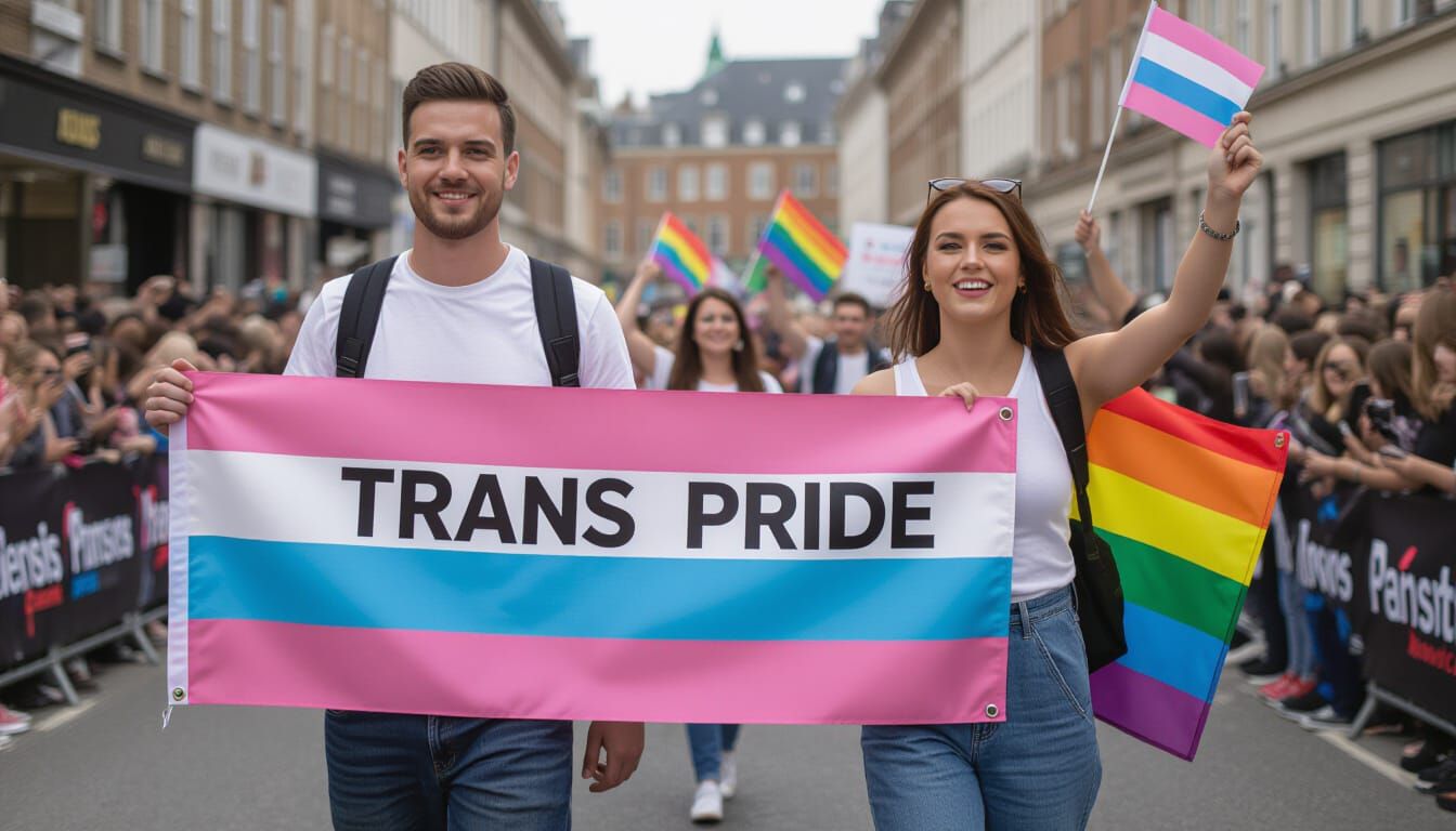 Pride Celebration with Transgender Man and Girlfriend