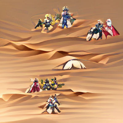 Seven Heroes in Desert Sands