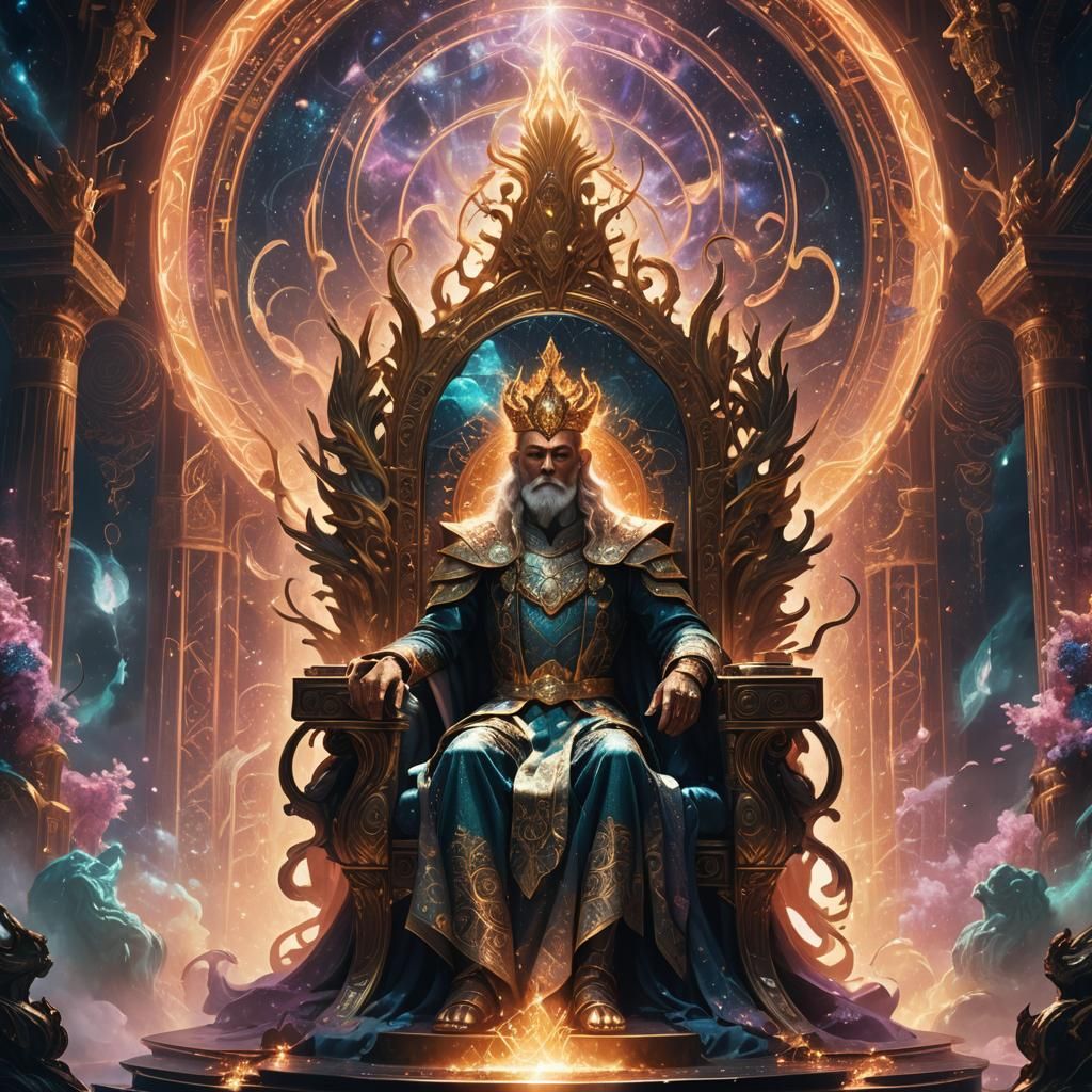 Eru Illuvatar Supreme Deity on Throne