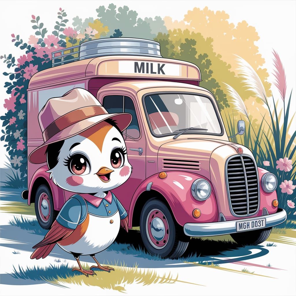 Chibi Robin Milkman in Watercolor Style