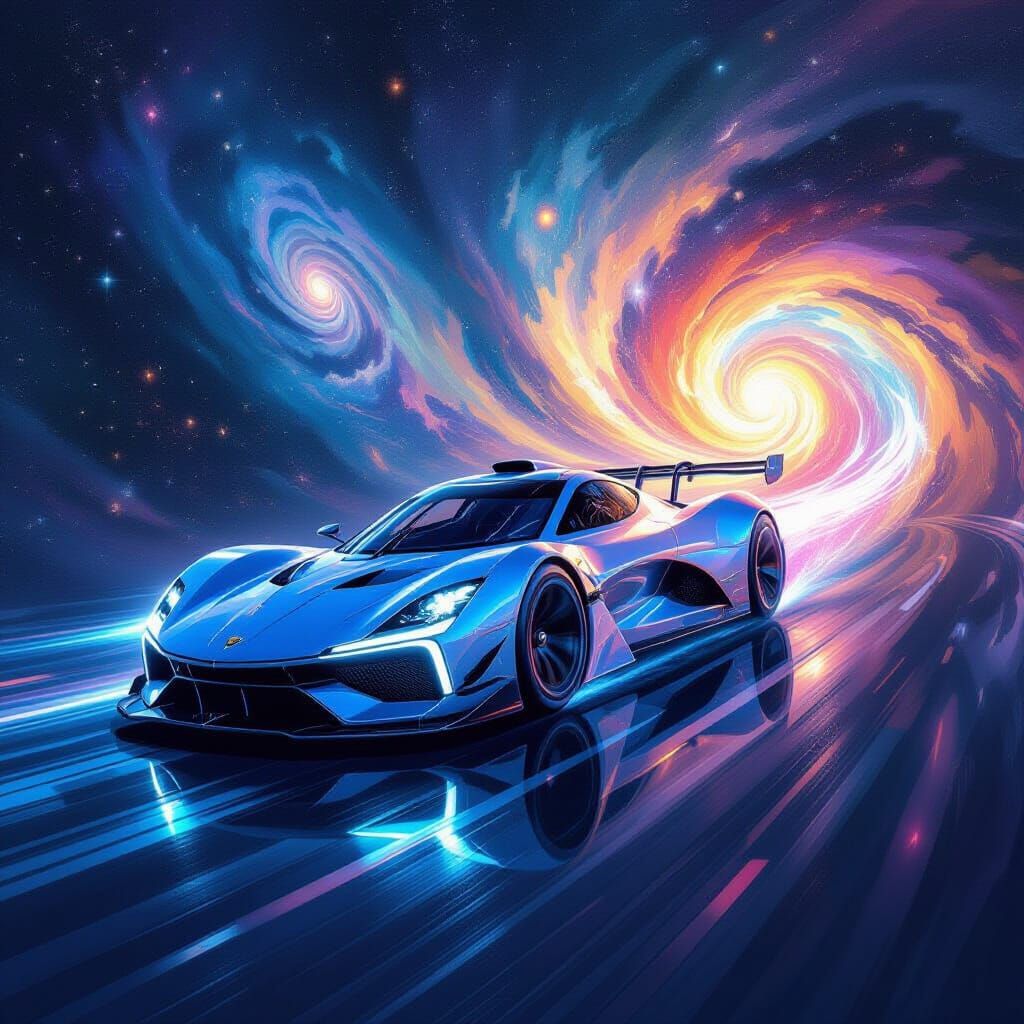 Light Car Phasing Through Nebula Portal