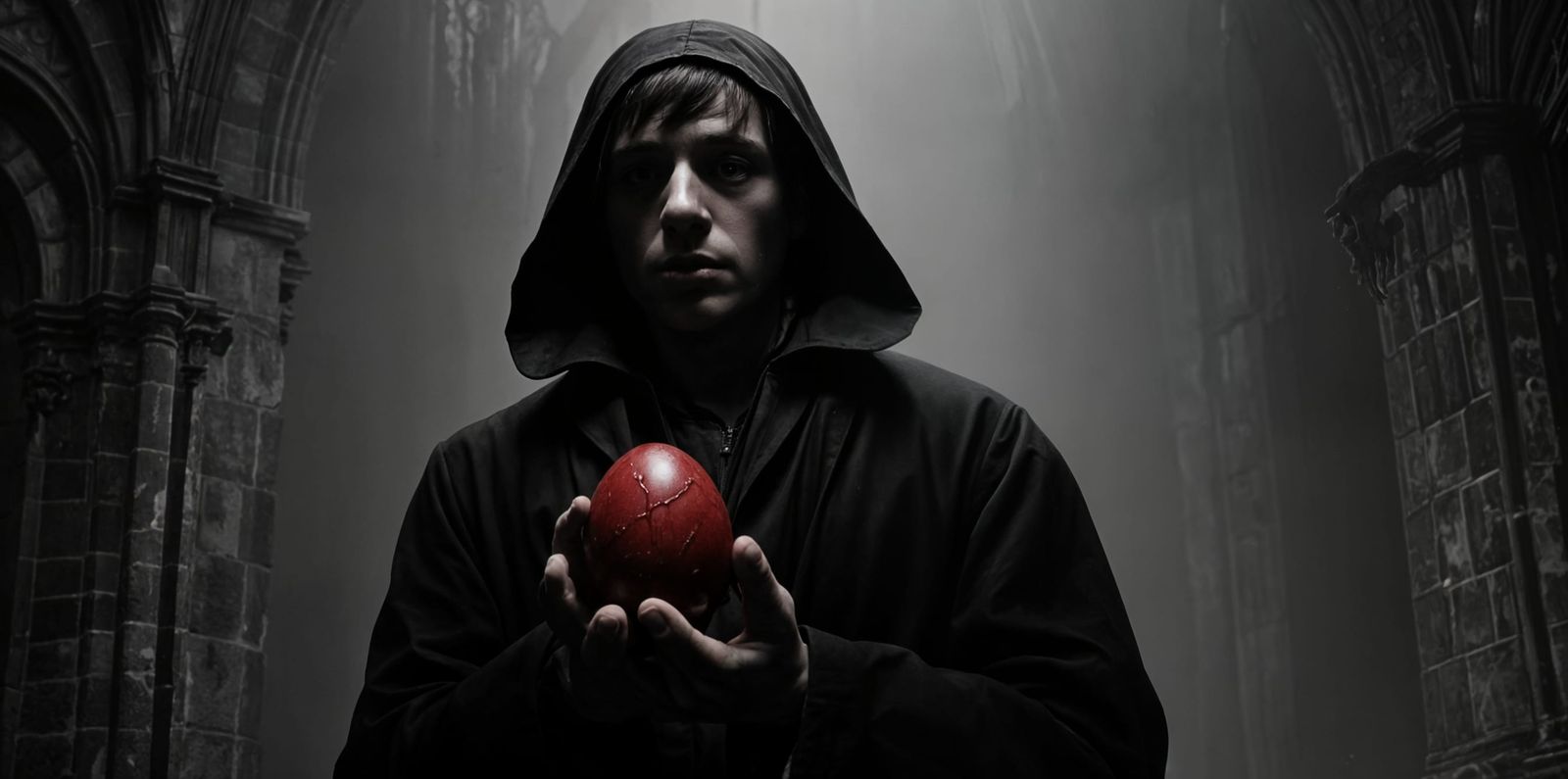 Masculine Youth Throws Egg in Front of Edinburgh St Giles' C...