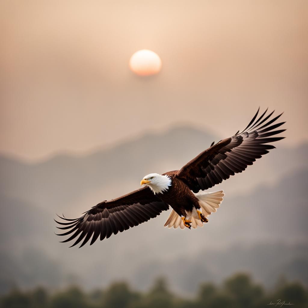 Eagles Soaring High: Professional Photography