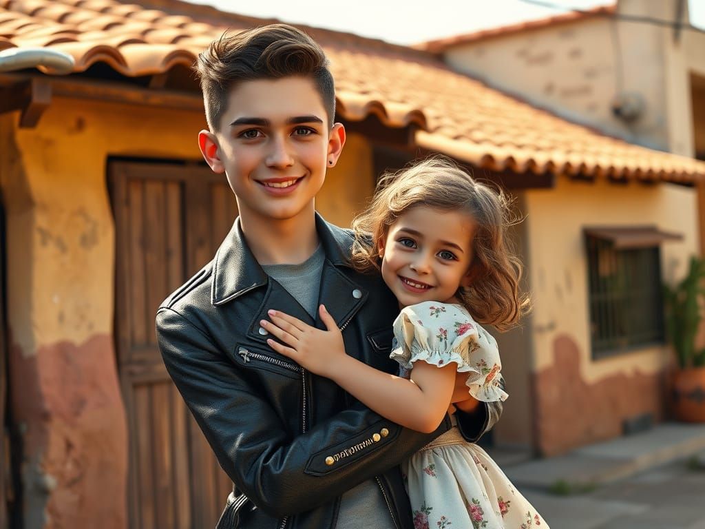 Charming Brothers in Vintage Spanish Style