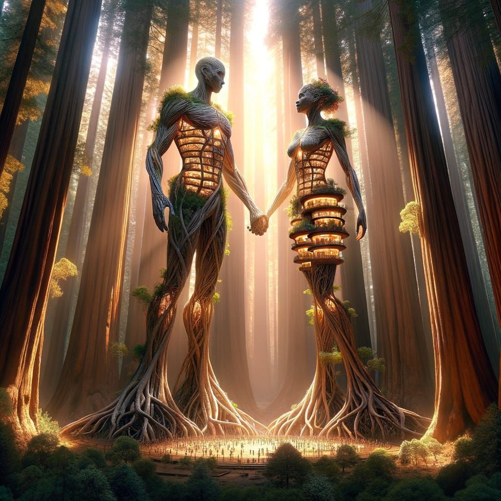 Afrofuturistic Gods Rooted in Redwood Forest