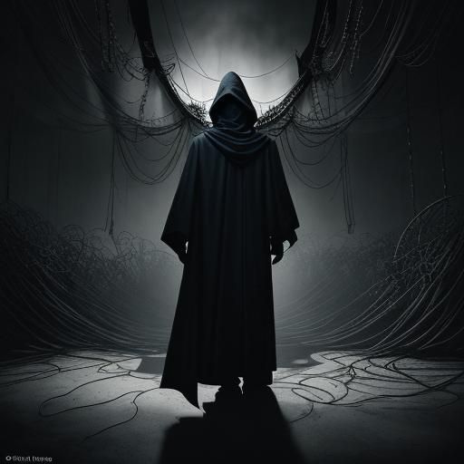 Longing for Freedom: Surrealist Shadow Figure