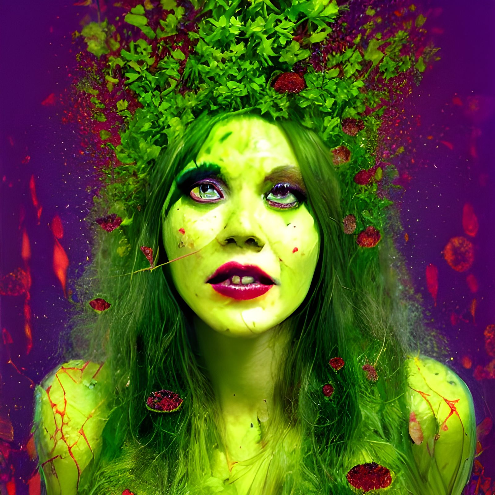 Poison Ivy Assassin on Carnivorous Plant Throne