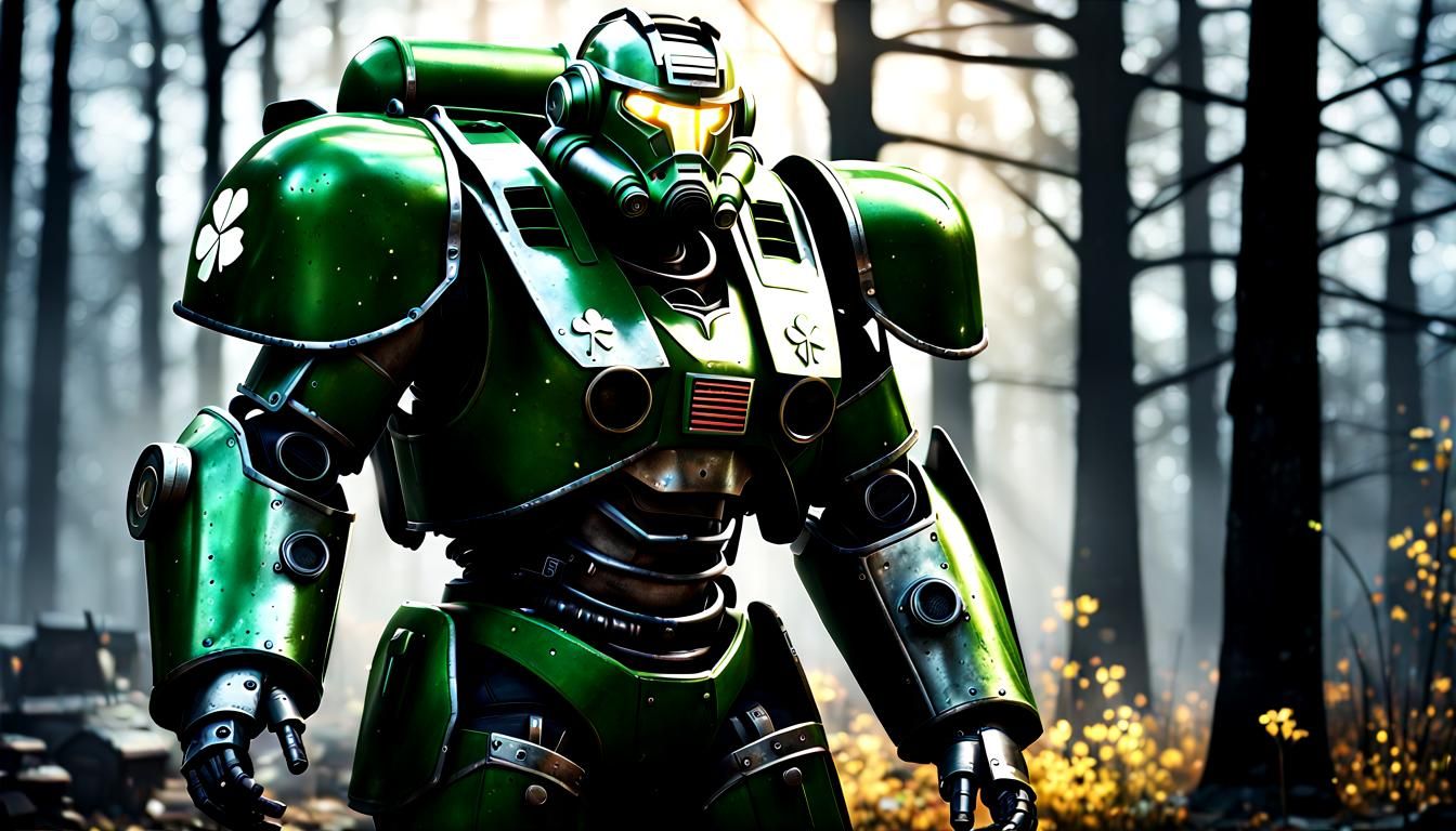 Fallout 4 Power Armor in Post-Apocalyptic Concept Art