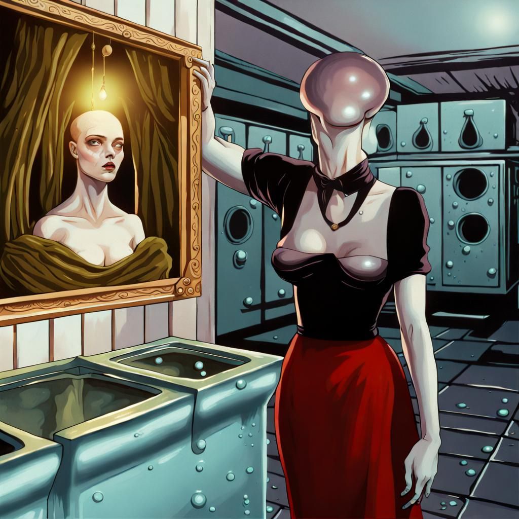 Faceless Alien Medical Examiner