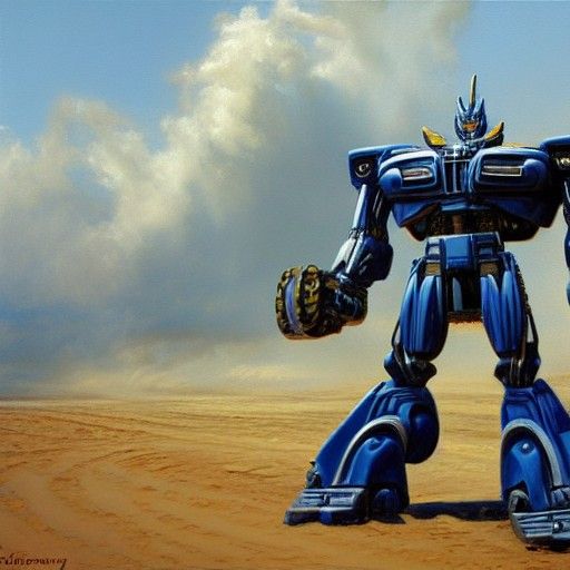 Transformers: Oil Painting Inspired by James Gurney