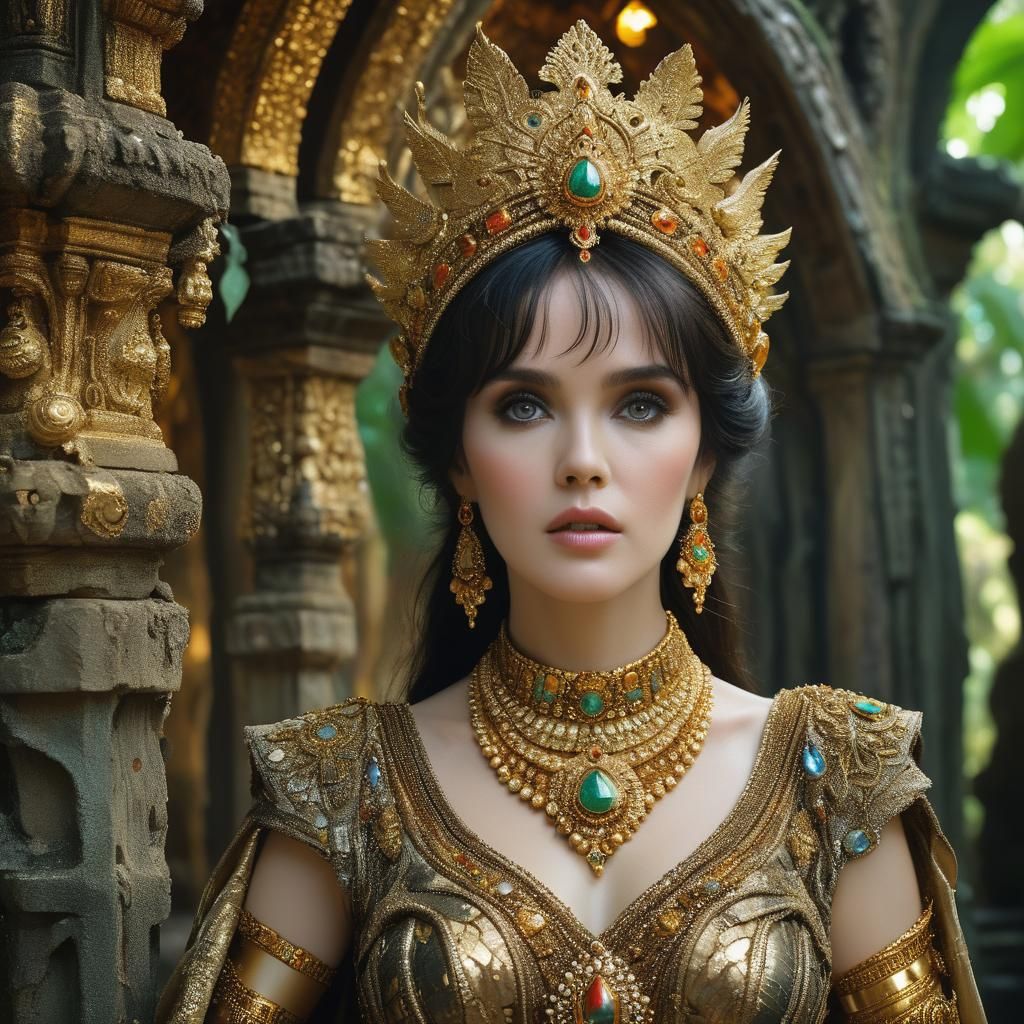 Isabelle Adjani as Shakti in Jungle Temple Ruins