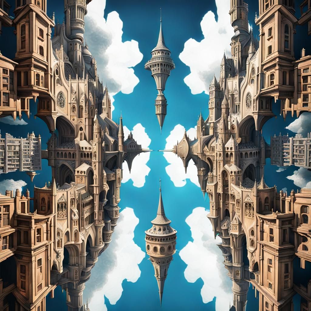 Fantasy Floating Cityscape