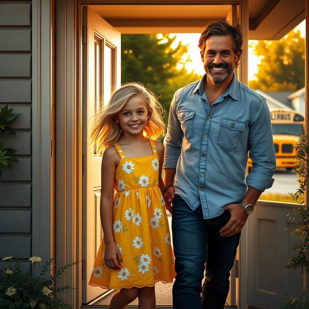 Coming Home: A Nostalgic Fantasy Scene