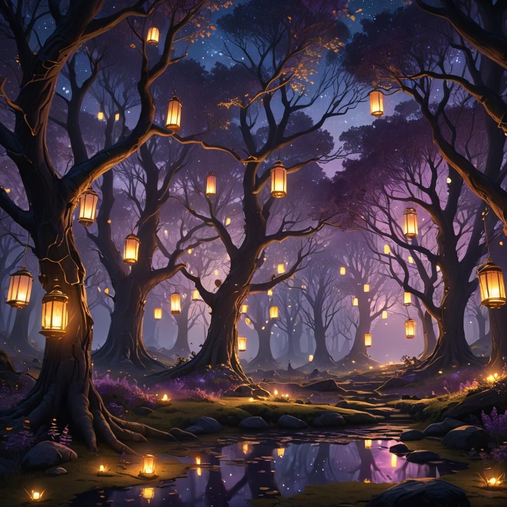 Mystical Forest Awakens in High-Fantasy Concept Art