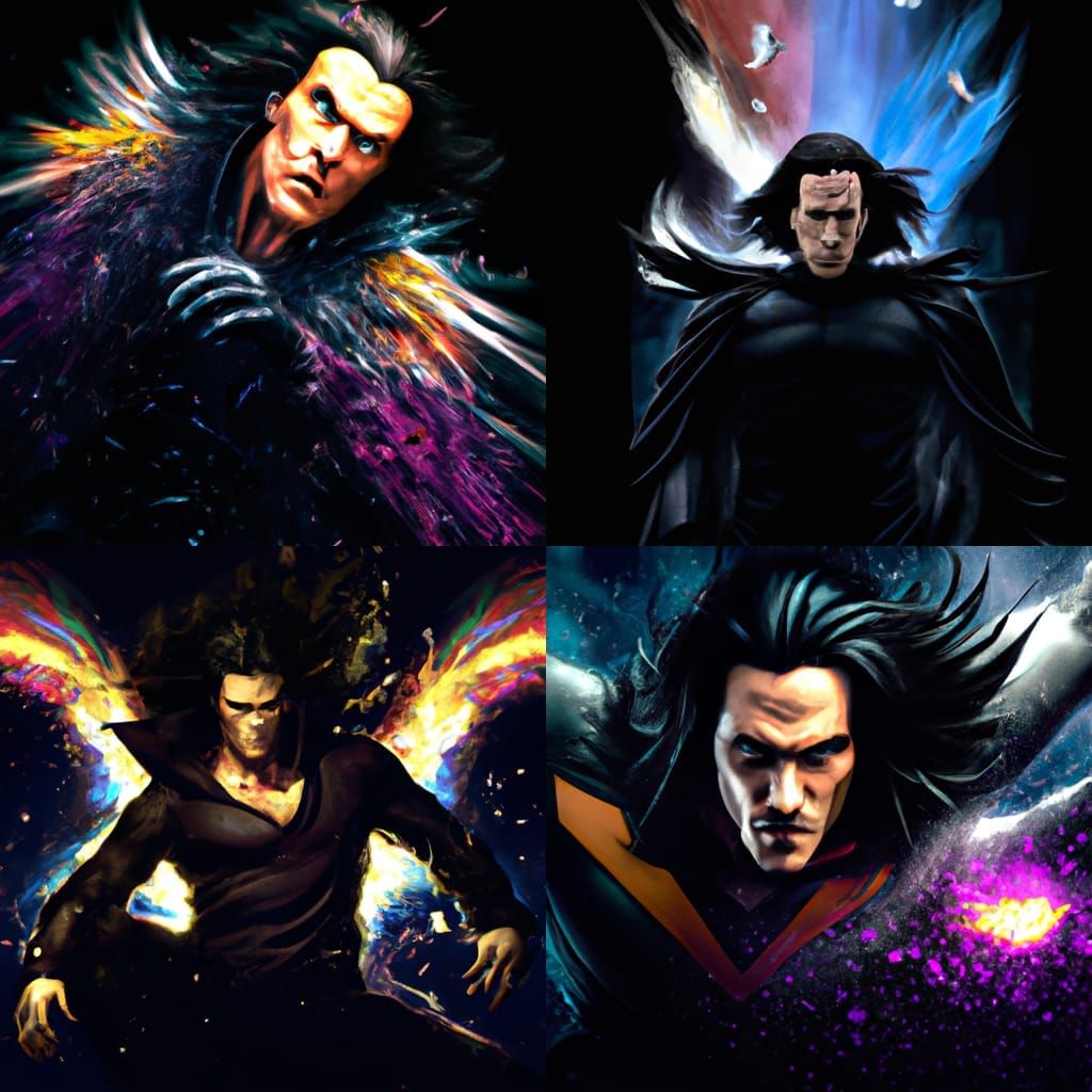 The Crow Magneto Fusion: Action Pose with Energy Blast