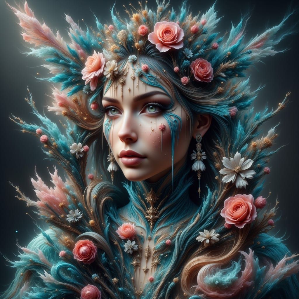 Abstract Reality with Ethereal Magic Flux