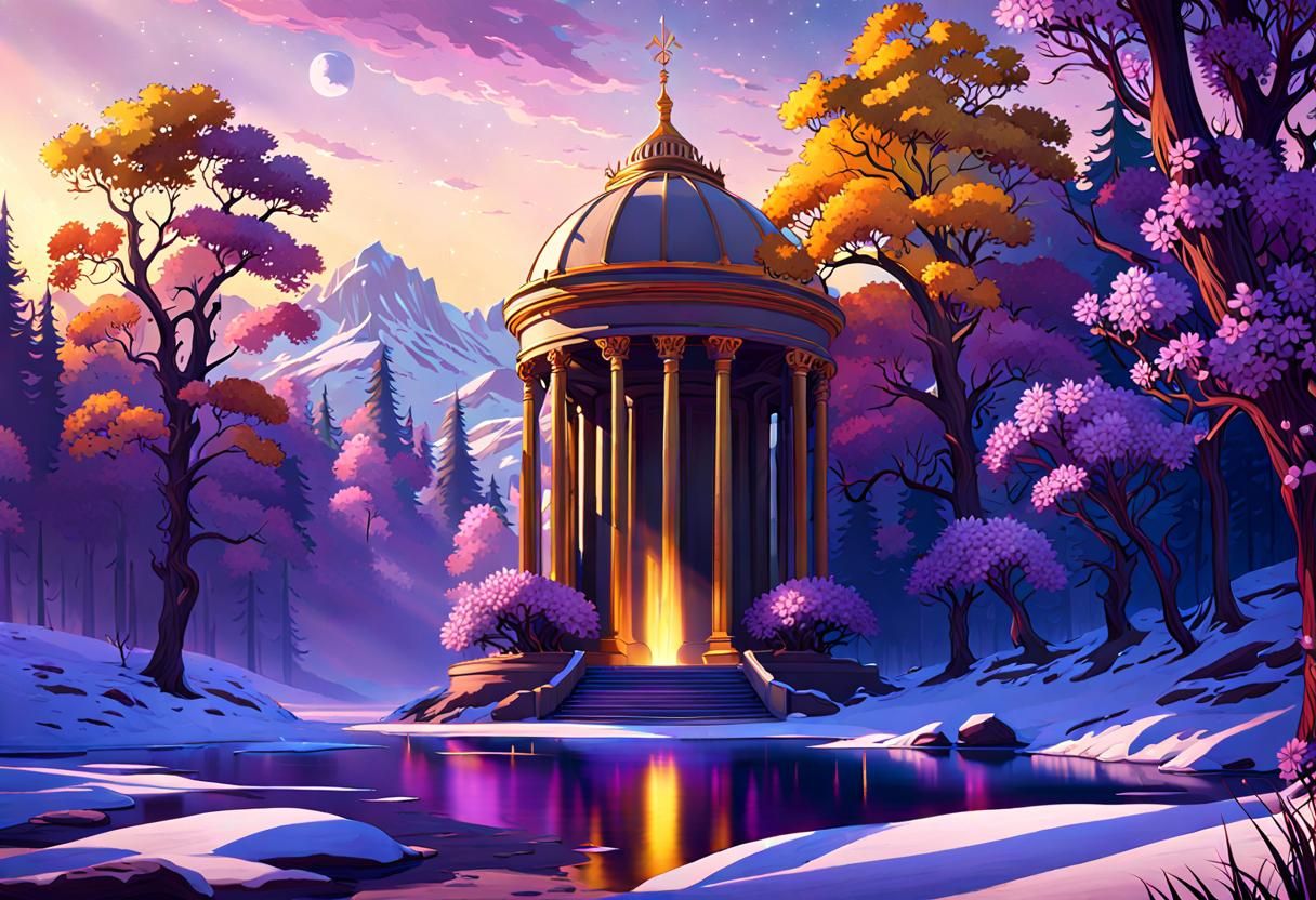 Spring Sunset Landscape: Love, Joy, and Renewal