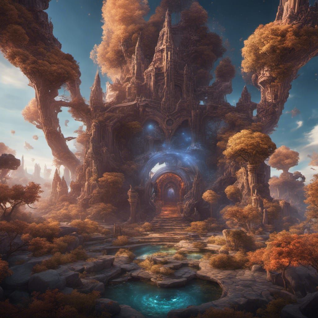 Teleport to Fantastical Worlds: Detailed Matte Painting