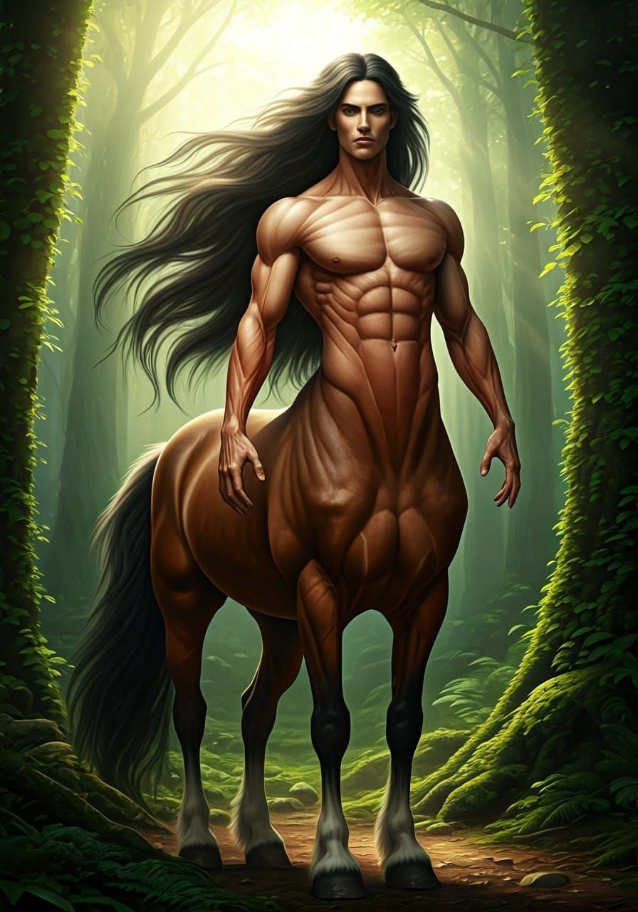 Majestic Centaur in Mystical Forest