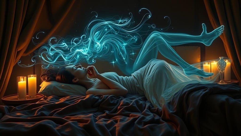 Ethereal Lover's Dream in Surrealist Style