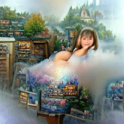 Ethereal Fantasy Girl in Hyperdetailed Mist