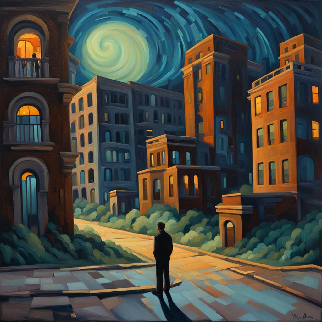 Ghostly Art Deco Building Emerges in Run-Down City