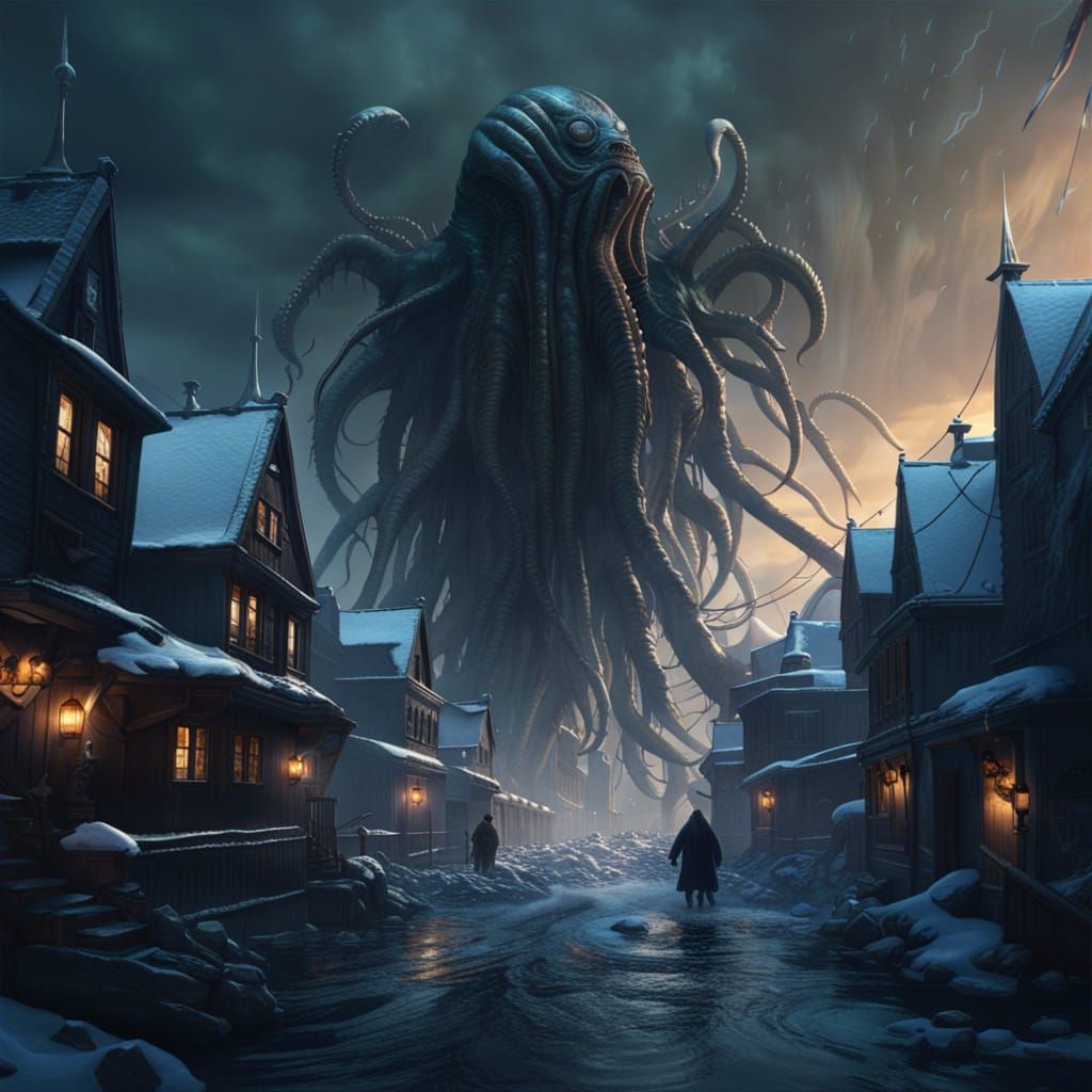 Lovecraftian Antarctic City of the Old Ones