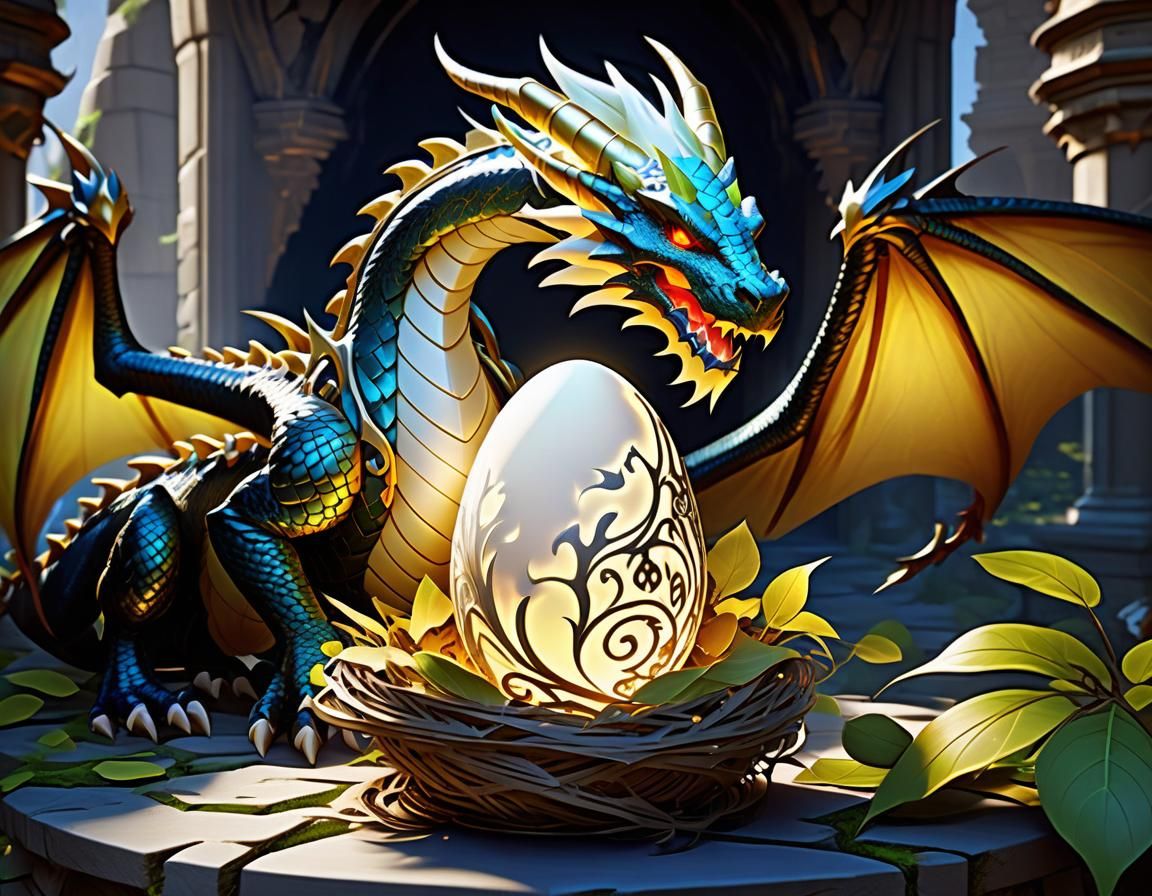 Magnificent Dragon Nest with Luminous Egg