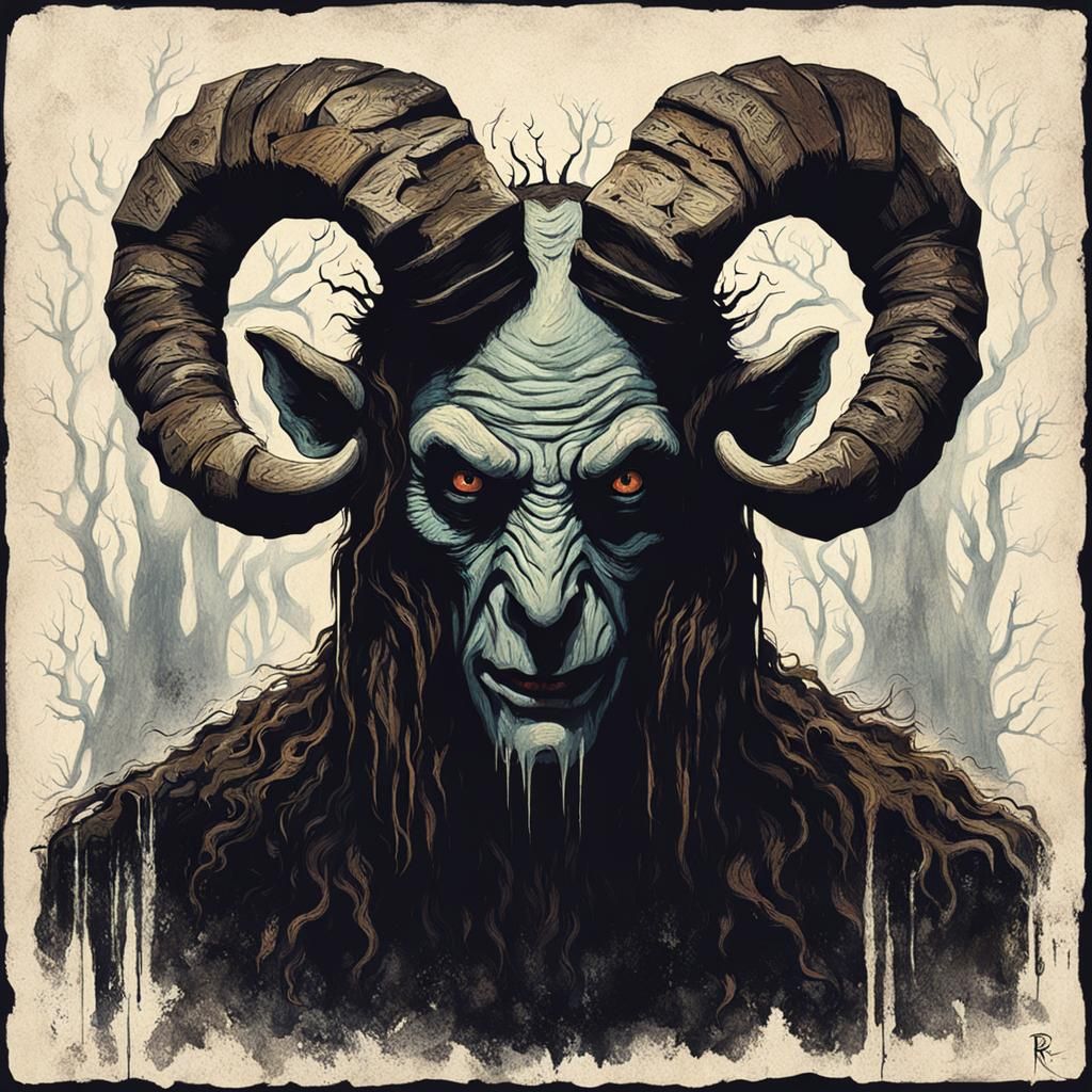 Sinister Fantasy Scene Inspired by Pan's Labyrinth