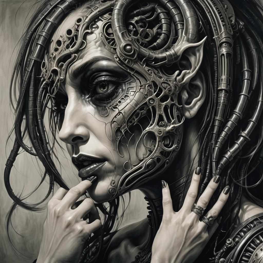 Equine Hybrid: Monstrous Transformation in Dark Fantasy Art