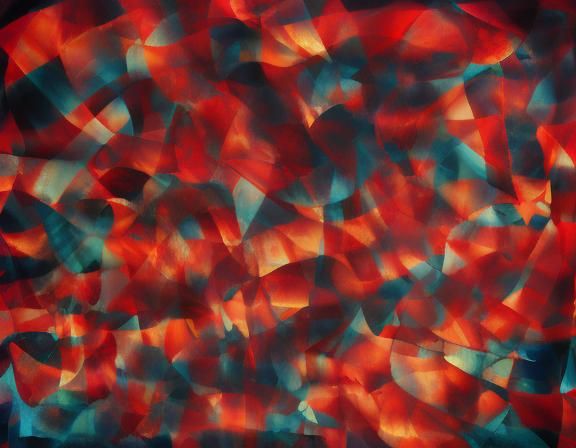 Checkered Love Heart in Digital Art Style