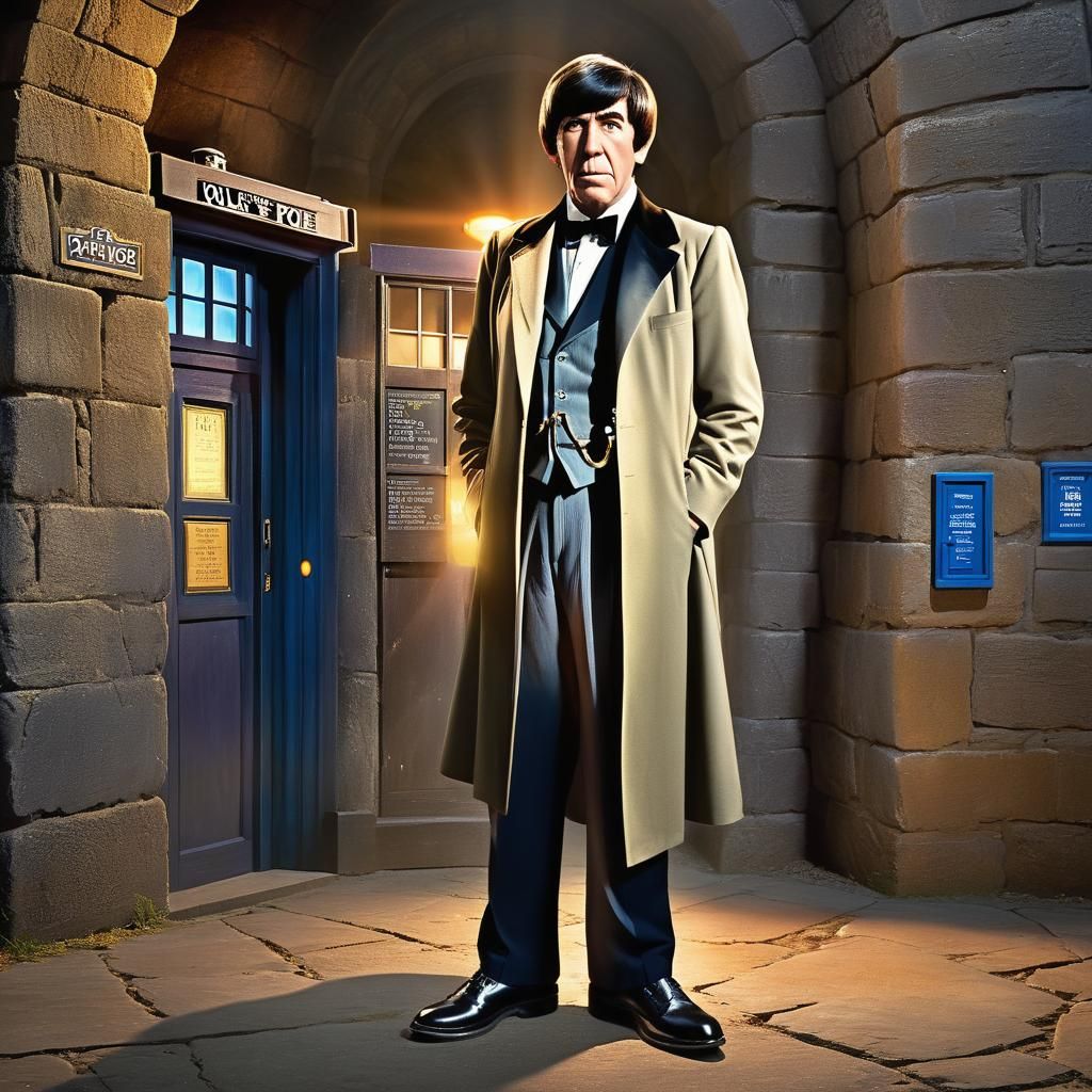 Moe Howard as Doctor Who Concept Art