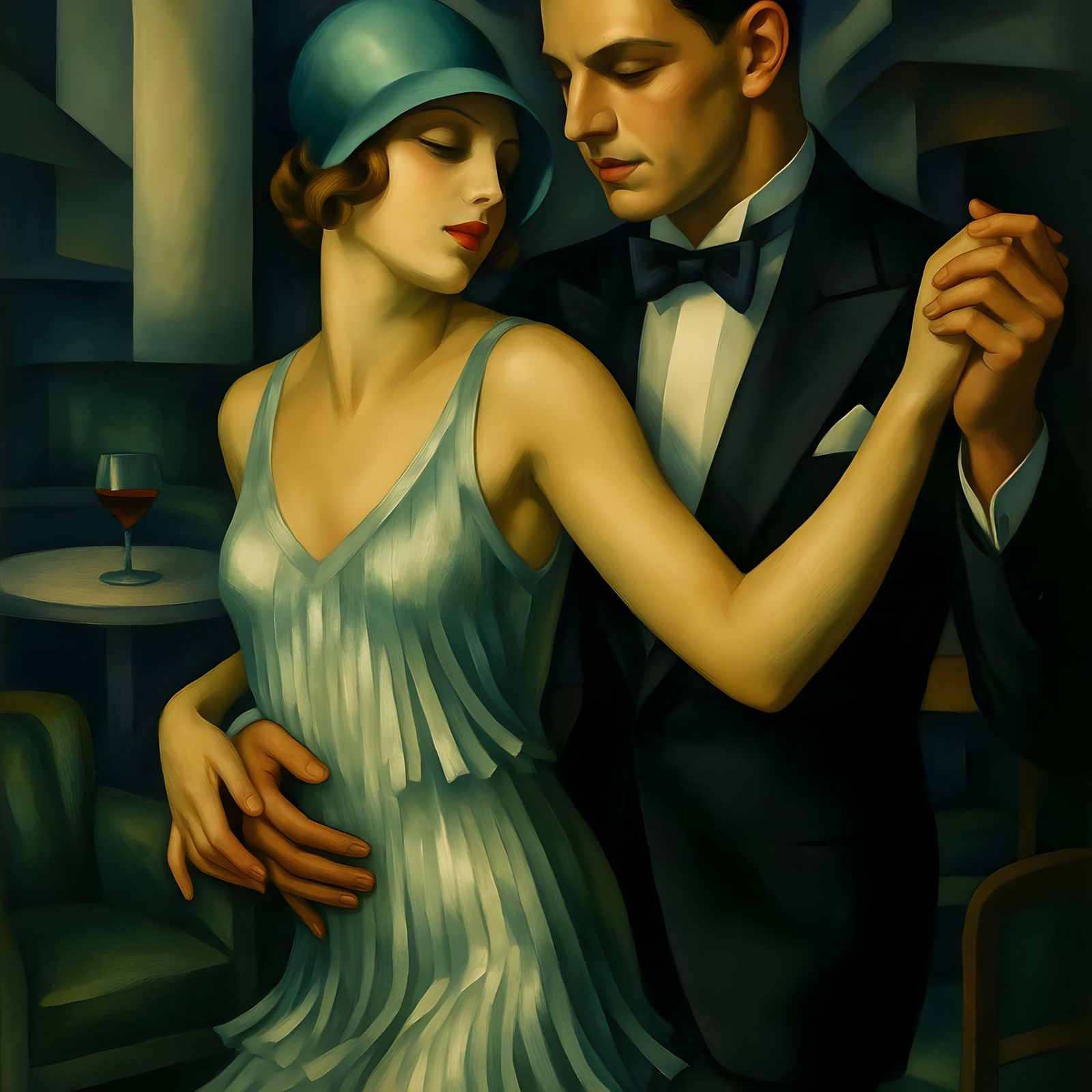 Flapper Dance in Art Deco Style